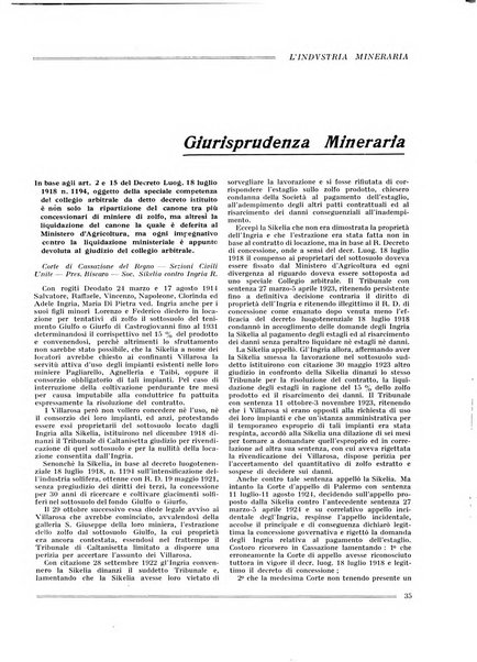 L'industria mineraria bollettino mensile della Federazione nazionale fascista dell'industria mineraria