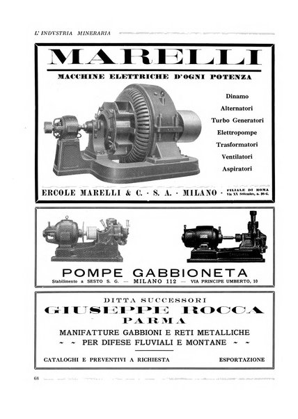 L'industria mineraria bollettino mensile della Federazione nazionale fascista dell'industria mineraria