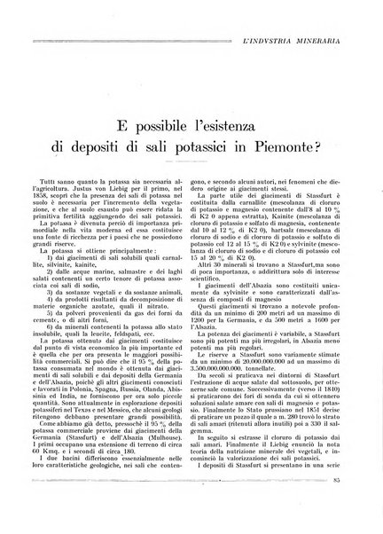 L'industria mineraria bollettino mensile della Federazione nazionale fascista dell'industria mineraria