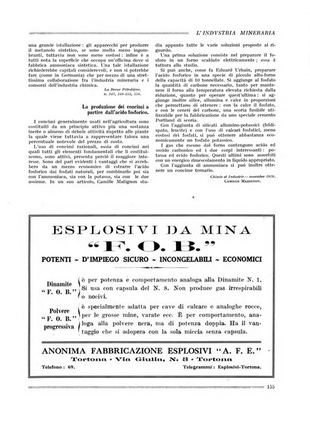 L'industria mineraria bollettino mensile della Federazione nazionale fascista dell'industria mineraria