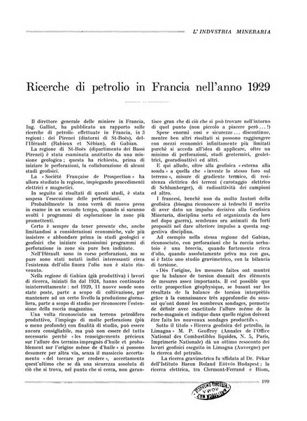 L'industria mineraria bollettino mensile della Federazione nazionale fascista dell'industria mineraria