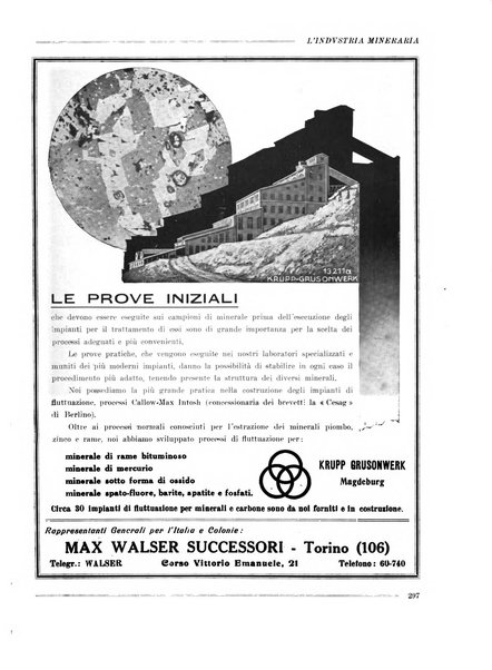 L'industria mineraria bollettino mensile della Federazione nazionale fascista dell'industria mineraria