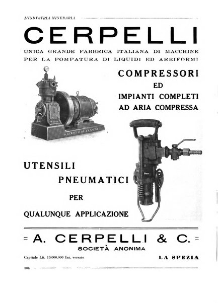 L'industria mineraria bollettino mensile della Federazione nazionale fascista dell'industria mineraria