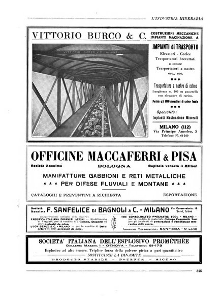 L'industria mineraria bollettino mensile della Federazione nazionale fascista dell'industria mineraria