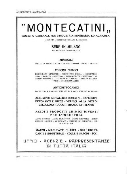 L'industria mineraria bollettino mensile della Federazione nazionale fascista dell'industria mineraria