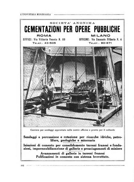 L'industria mineraria bollettino mensile della Federazione nazionale fascista dell'industria mineraria