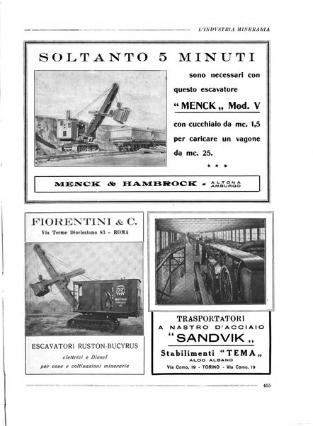 L'industria mineraria bollettino mensile della Federazione nazionale fascista dell'industria mineraria