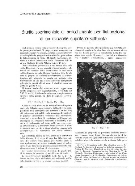 L'industria mineraria bollettino mensile della Federazione nazionale fascista dell'industria mineraria