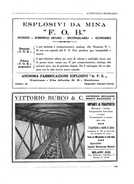 L'industria mineraria bollettino mensile della Federazione nazionale fascista dell'industria mineraria