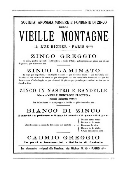 L'industria mineraria bollettino mensile della Federazione nazionale fascista dell'industria mineraria