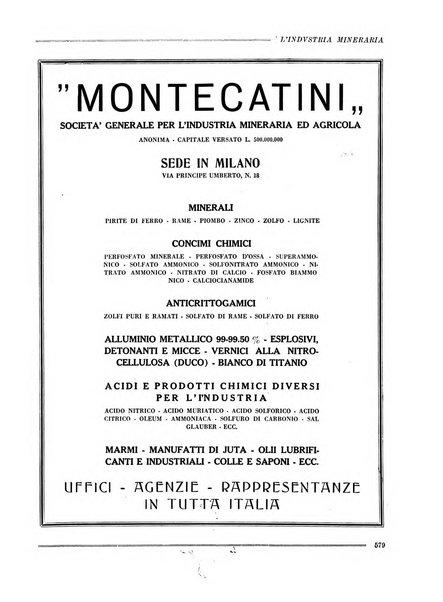 L'industria mineraria bollettino mensile della Federazione nazionale fascista dell'industria mineraria