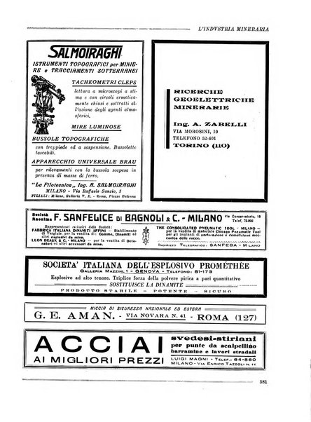 L'industria mineraria bollettino mensile della Federazione nazionale fascista dell'industria mineraria