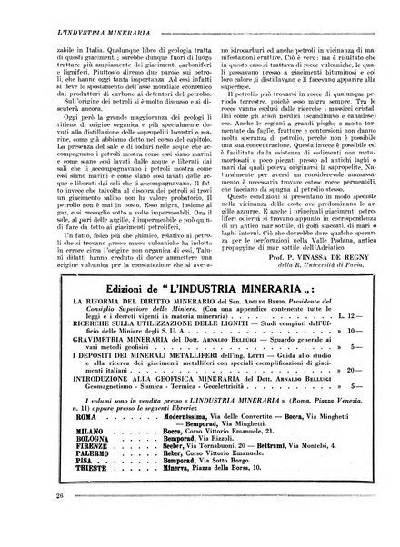 L'industria mineraria bollettino mensile della Federazione nazionale fascista dell'industria mineraria