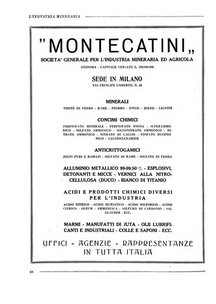 L'industria mineraria bollettino mensile della Federazione nazionale fascista dell'industria mineraria