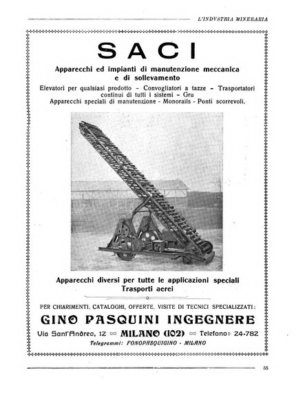 L'industria mineraria bollettino mensile della Federazione nazionale fascista dell'industria mineraria