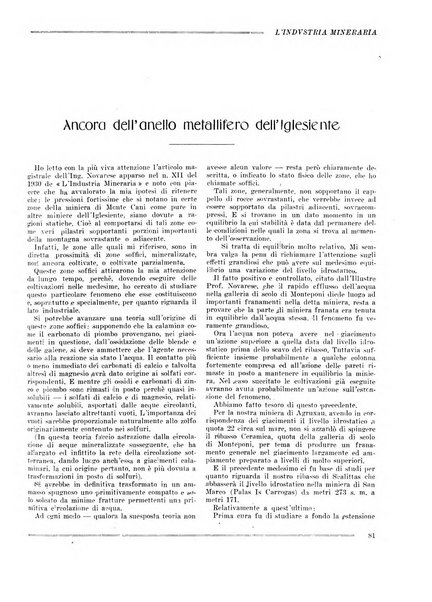 L'industria mineraria bollettino mensile della Federazione nazionale fascista dell'industria mineraria