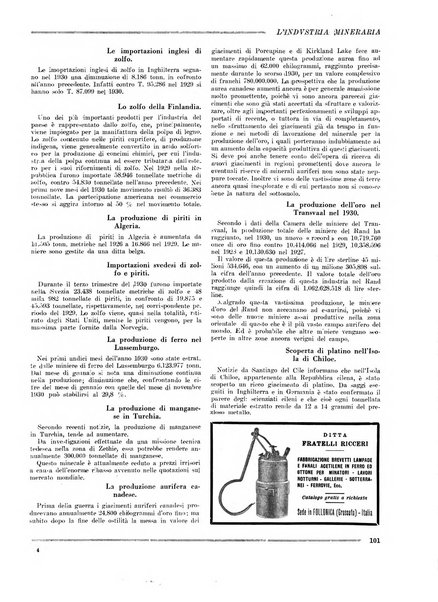 L'industria mineraria bollettino mensile della Federazione nazionale fascista dell'industria mineraria