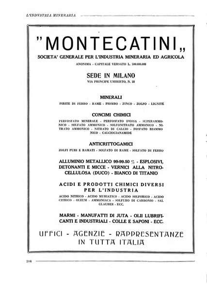 L'industria mineraria bollettino mensile della Federazione nazionale fascista dell'industria mineraria