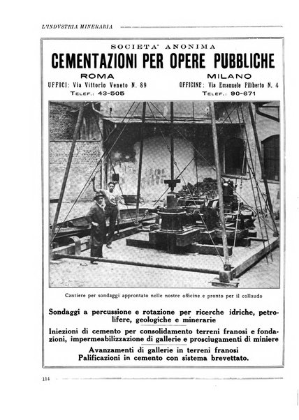 L'industria mineraria bollettino mensile della Federazione nazionale fascista dell'industria mineraria