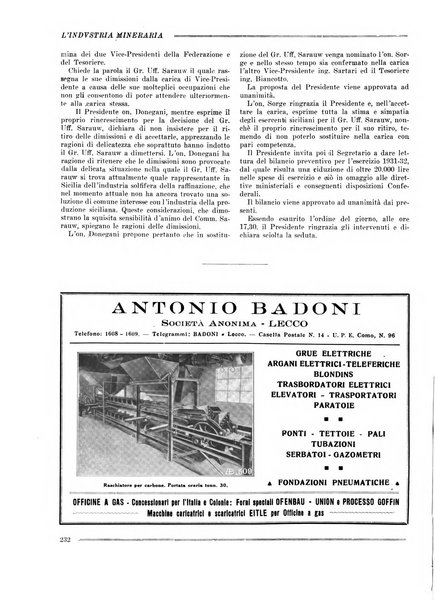 L'industria mineraria bollettino mensile della Federazione nazionale fascista dell'industria mineraria