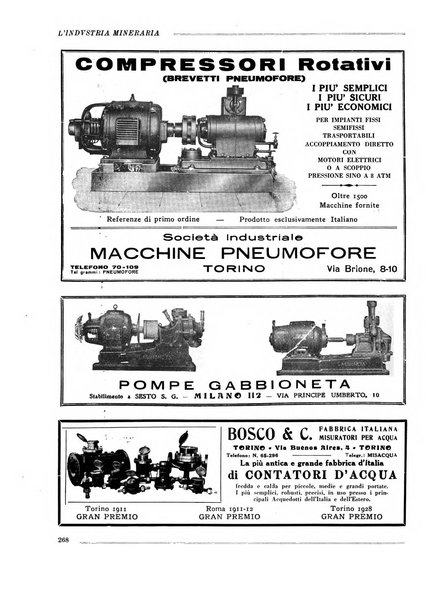 L'industria mineraria bollettino mensile della Federazione nazionale fascista dell'industria mineraria