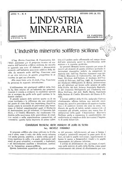 L'industria mineraria bollettino mensile della Federazione nazionale fascista dell'industria mineraria