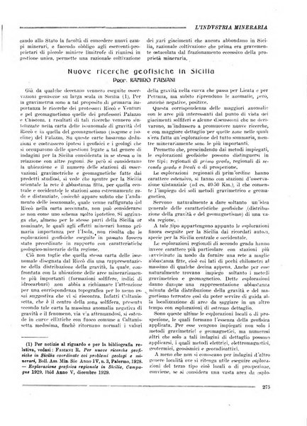 L'industria mineraria bollettino mensile della Federazione nazionale fascista dell'industria mineraria