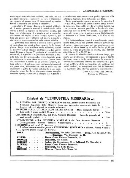 L'industria mineraria bollettino mensile della Federazione nazionale fascista dell'industria mineraria