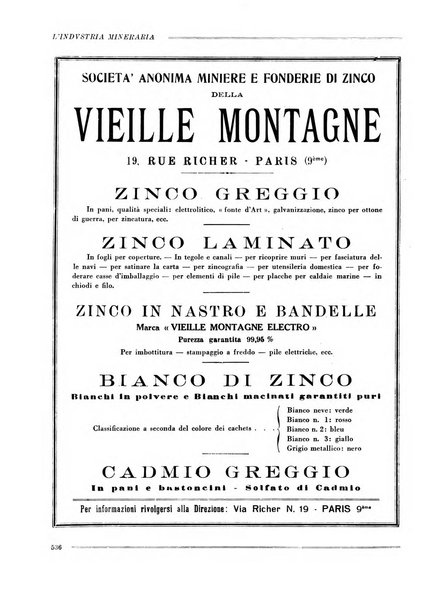 L'industria mineraria bollettino mensile della Federazione nazionale fascista dell'industria mineraria