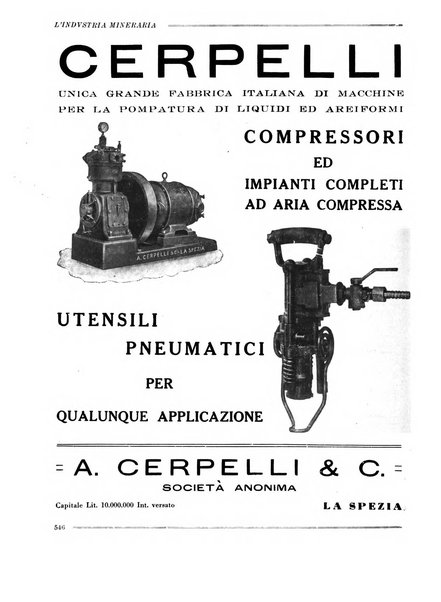 L'industria mineraria bollettino mensile della Federazione nazionale fascista dell'industria mineraria