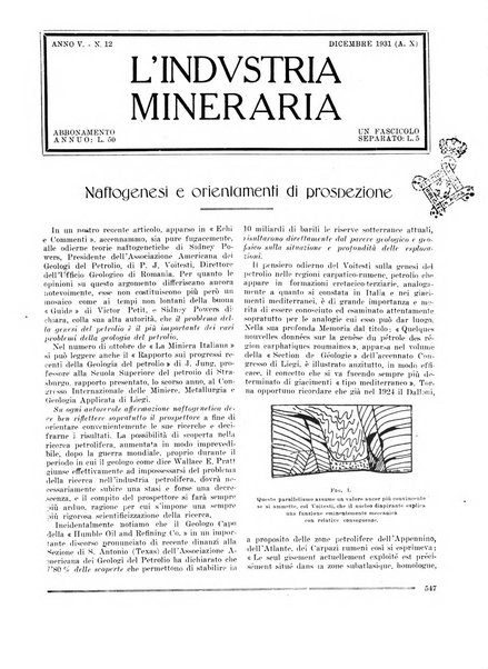 L'industria mineraria bollettino mensile della Federazione nazionale fascista dell'industria mineraria