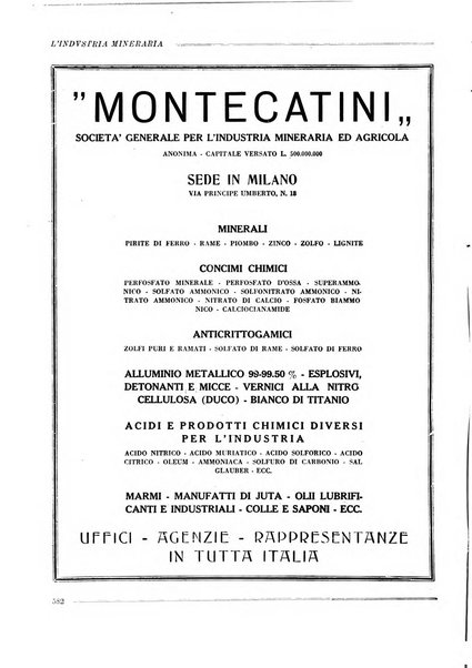 L'industria mineraria bollettino mensile della Federazione nazionale fascista dell'industria mineraria