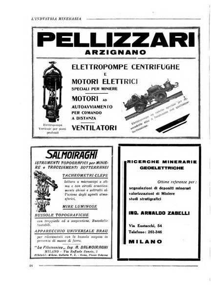 L'industria mineraria bollettino mensile della Federazione nazionale fascista dell'industria mineraria