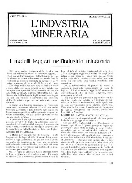 L'industria mineraria bollettino mensile della Federazione nazionale fascista dell'industria mineraria