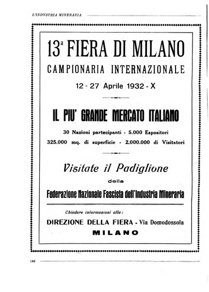 L'industria mineraria bollettino mensile della Federazione nazionale fascista dell'industria mineraria