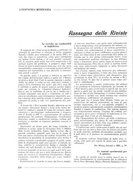 L'industria mineraria bollettino mensile della Federazione nazionale fascista dell'industria mineraria