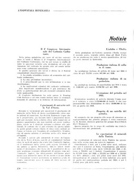 L'industria mineraria bollettino mensile della Federazione nazionale fascista dell'industria mineraria