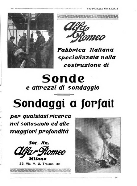 L'industria mineraria bollettino mensile della Federazione nazionale fascista dell'industria mineraria