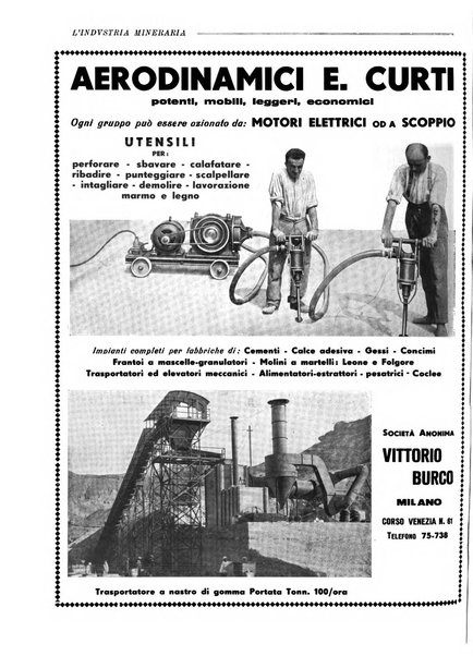 L'industria mineraria bollettino mensile della Federazione nazionale fascista dell'industria mineraria