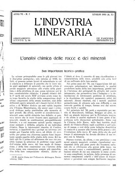 L'industria mineraria bollettino mensile della Federazione nazionale fascista dell'industria mineraria