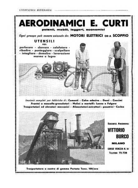 L'industria mineraria bollettino mensile della Federazione nazionale fascista dell'industria mineraria