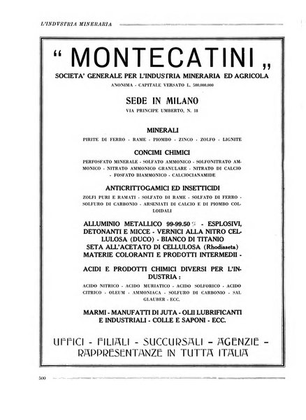 L'industria mineraria bollettino mensile della Federazione nazionale fascista dell'industria mineraria