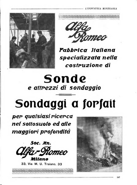 L'industria mineraria bollettino mensile della Federazione nazionale fascista dell'industria mineraria