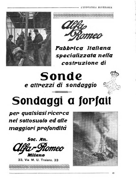 L'industria mineraria bollettino mensile della Federazione nazionale fascista dell'industria mineraria