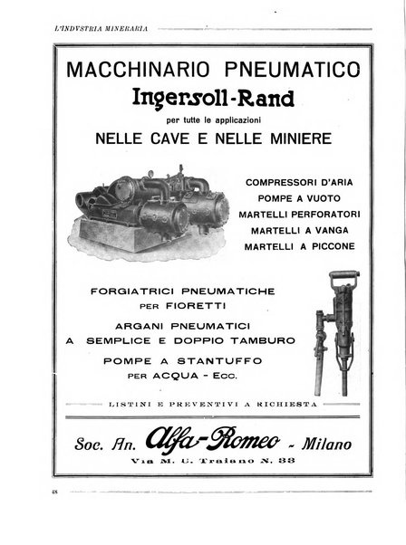 L'industria mineraria bollettino mensile della Federazione nazionale fascista dell'industria mineraria