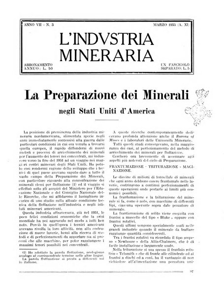 L'industria mineraria bollettino mensile della Federazione nazionale fascista dell'industria mineraria