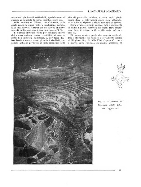 L'industria mineraria bollettino mensile della Federazione nazionale fascista dell'industria mineraria