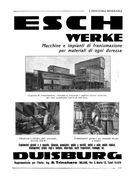 L'industria mineraria bollettino mensile della Federazione nazionale fascista dell'industria mineraria