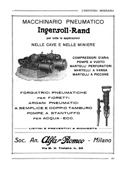 L'industria mineraria bollettino mensile della Federazione nazionale fascista dell'industria mineraria