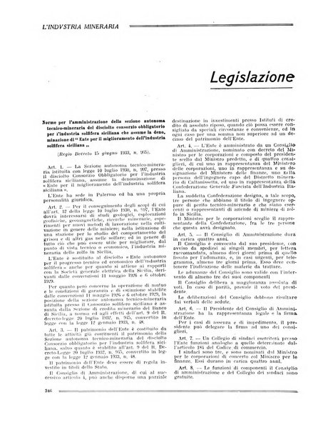 L'industria mineraria bollettino mensile della Federazione nazionale fascista dell'industria mineraria